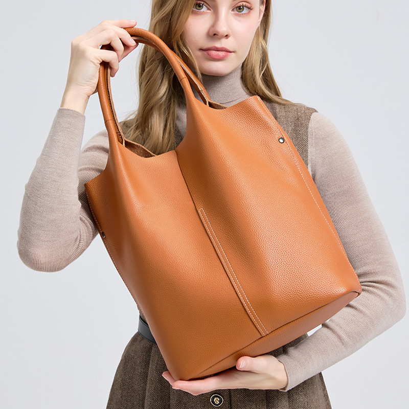 Interior Design News - Hakiki Deri Kadın Banliyö Büyük Tote