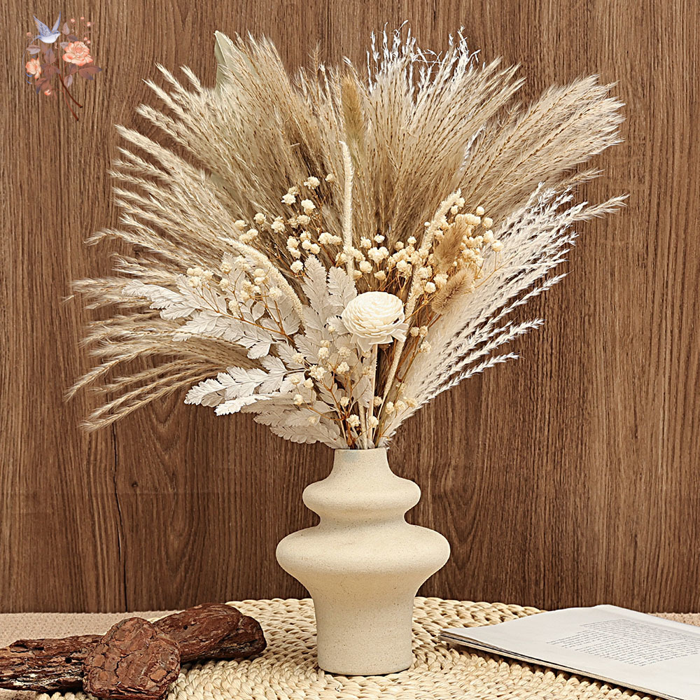Dried Pampas Bundle - 40'lı Kurutulmuş Pampas Kamış Palmiye Yaprakları