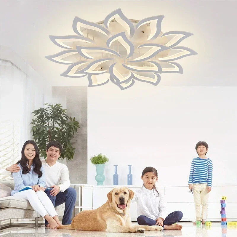 Tasarımcı LED Petal avize otur - Interior Design Living Room And Kitchen incelemesi ve fiyatı