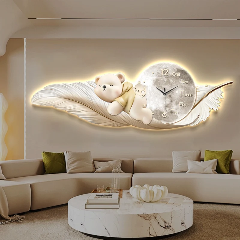 Lüks Büyük Duvar Saati Sıcaklı - Interior Design Living Room And Kitchen incelemesi ve fiyatı
