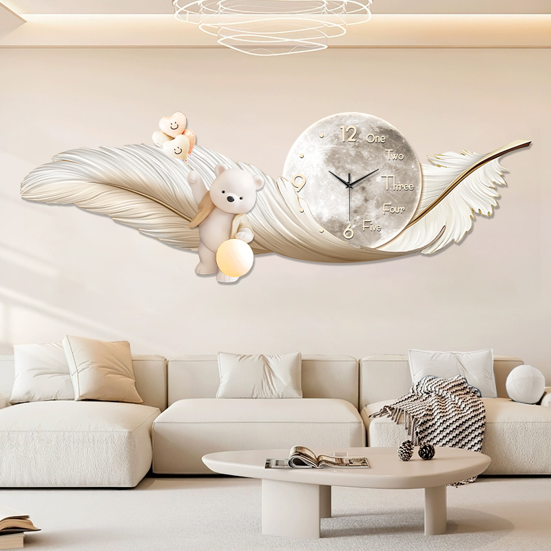 Lüks Büyük Duvar Saati Sıcaklı - Interior Design Living Room And Kitchen incelemesi ve fiyatı