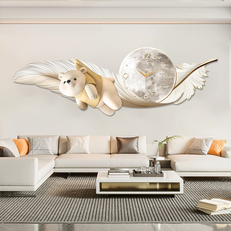 Lüks Büyük Duvar Saati Sıcaklı - Interior Design Living Room And Kitchen incelemesi ve fiyatı