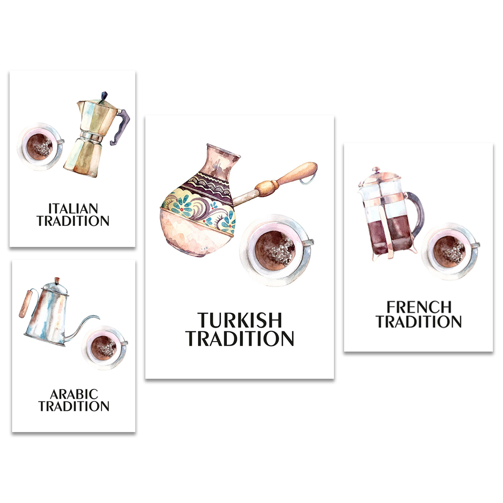 Kahve, Poster, Mutfak, Türk Ka - Interior Design Kitchen Ideas incelemesi ve fiyatı