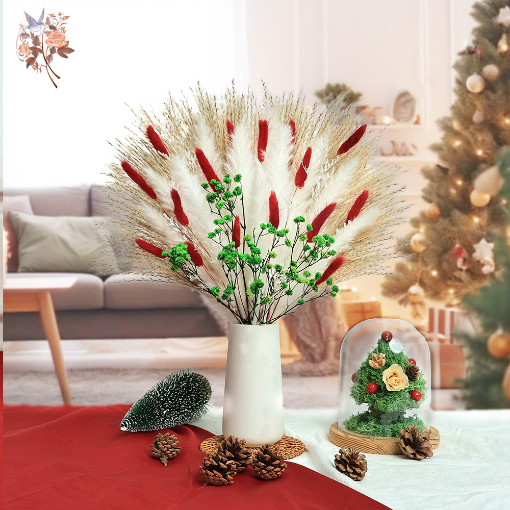55 adet Kurutulmuş Çiçek Buket - Dried Pampas Bundle incelemesi ve fiyatı
